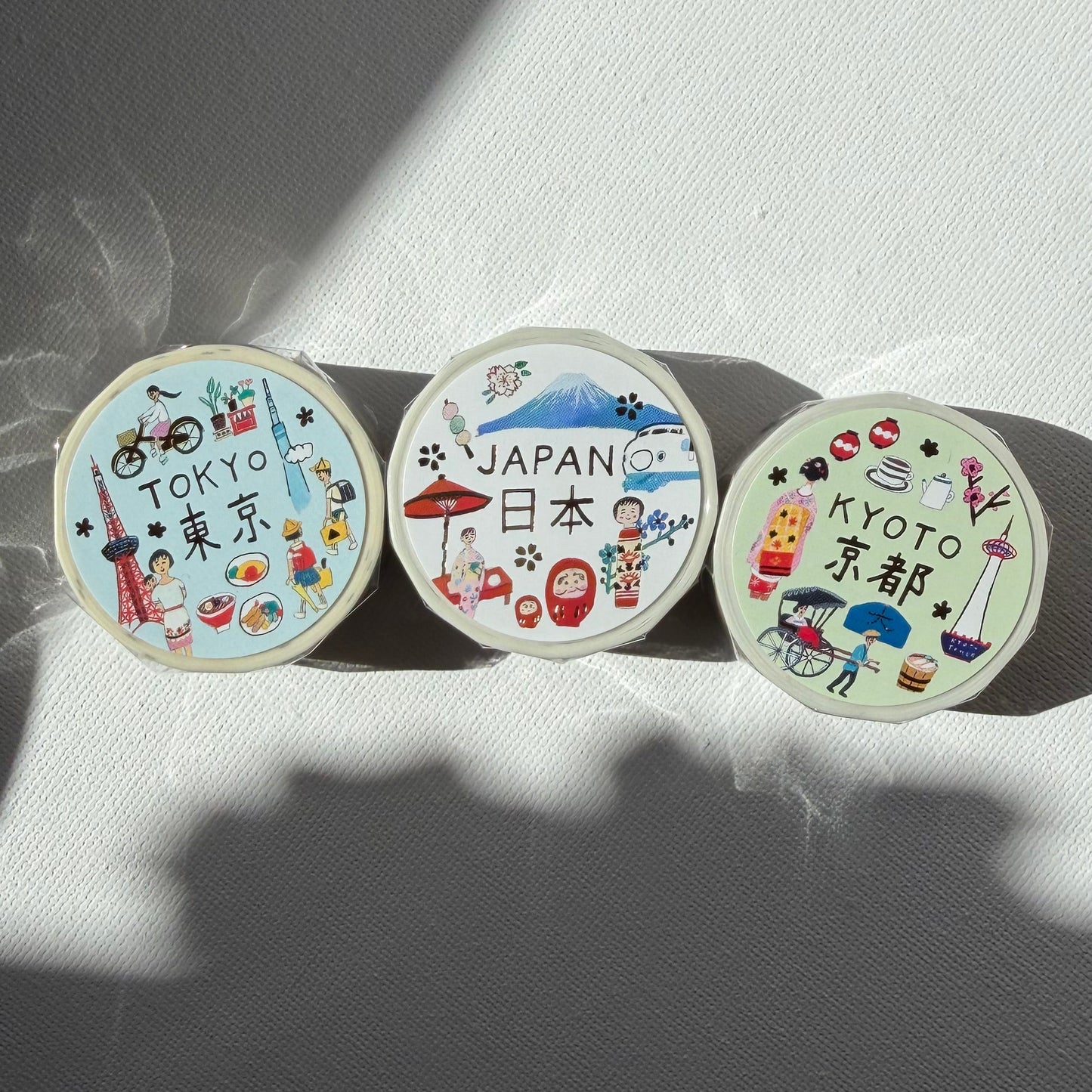 Ai Okino KYOTO Themed Foil-Stamped Washi Tape