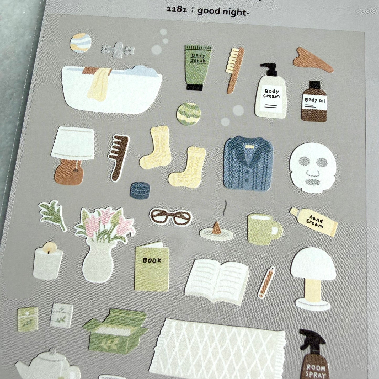 Goodnight Journaling Sticker Sheet