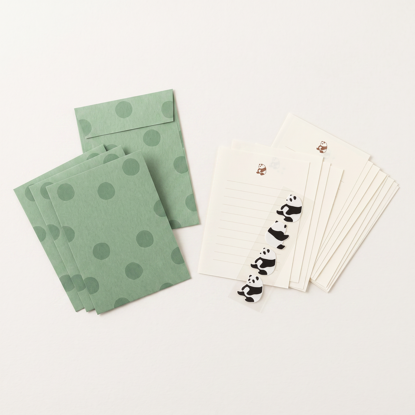 Panda Letter Paper & Envelope Set with Stickers