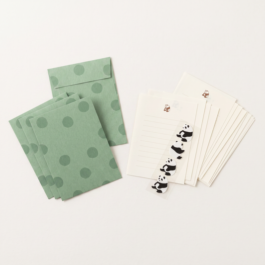 Panda Letter Paper & Envelope Set with Stickers