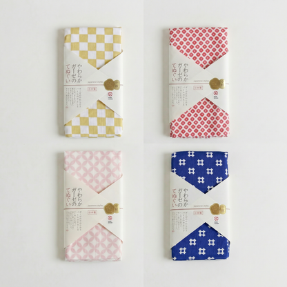 Traditional Japanese Tenugui Hand Towel - Komon Patterns