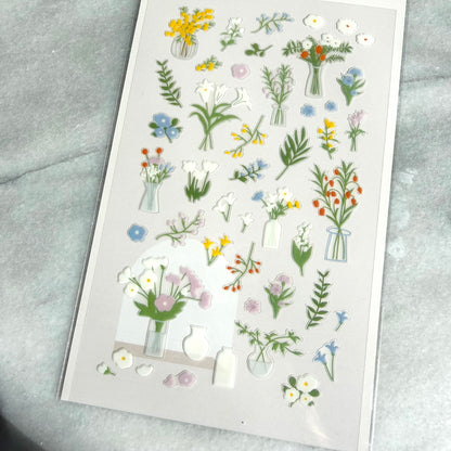 Flower Journaling Sticker Sheet