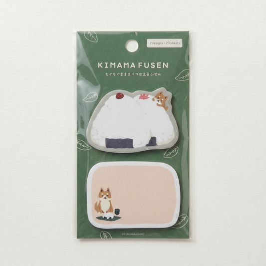 Onigiri & Shiba Inu Dog Die-Cut Sticky Memo Notes