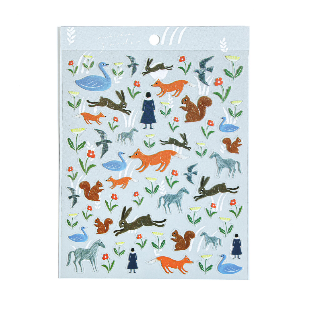 Nishi Shuku GARDEN Clear Sticker Sheet