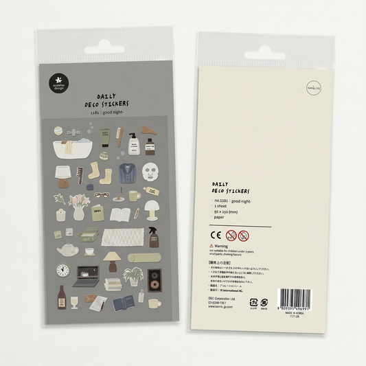 Goodnight Journaling Sticker Sheet