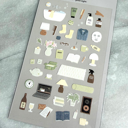 Goodnight Journaling Sticker Sheet
