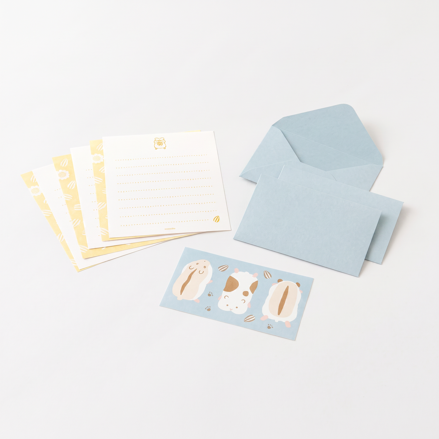 Hungry Hamster Mini Letter Set with Stickers