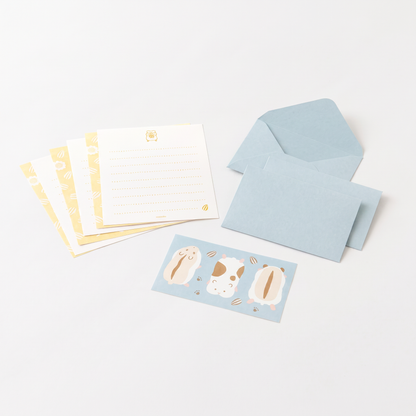 Hungry Hamster Mini Letter Set with Stickers