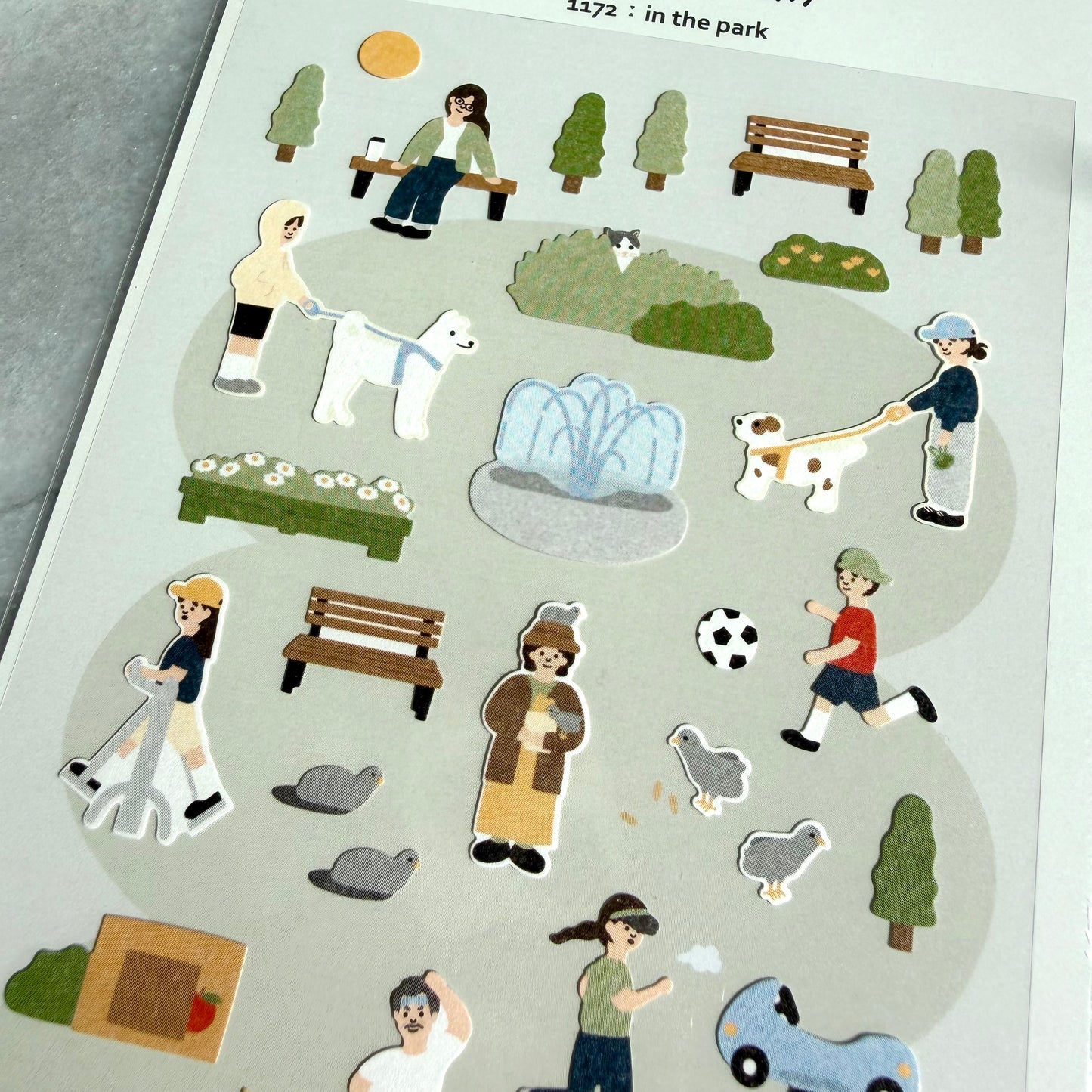 In the Park Journaling Sticker Sheet