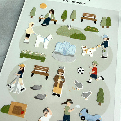 In the Park Journaling Sticker Sheet