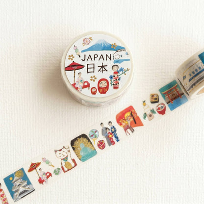 Ai Okino JAPAN Themed  Foil-Stamped Washi Tape