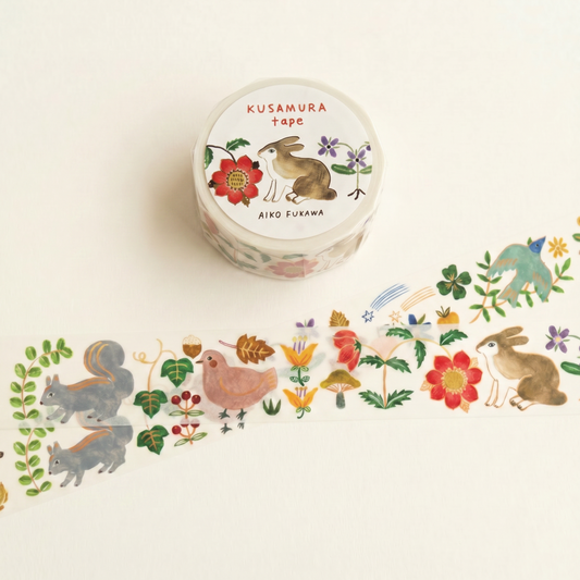 Aiko Fukawa KUSAMURA Garden Friends Foil-Stamped Washi Tape