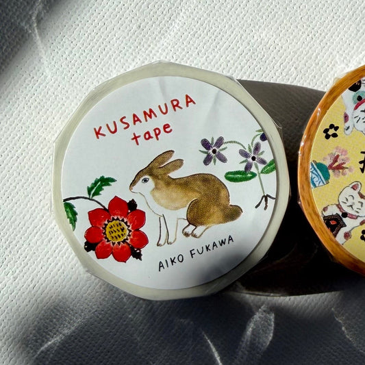Aiko Fukawa KUSAMURA Garden Friends Foil-Stamped Washi Tape