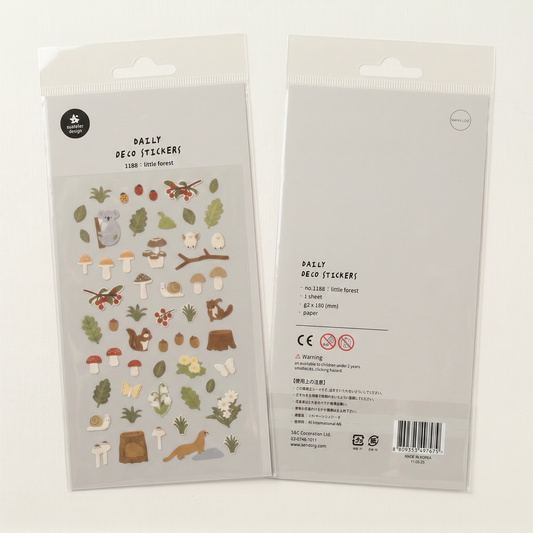 Little Forest Journaling Sticker Sheet