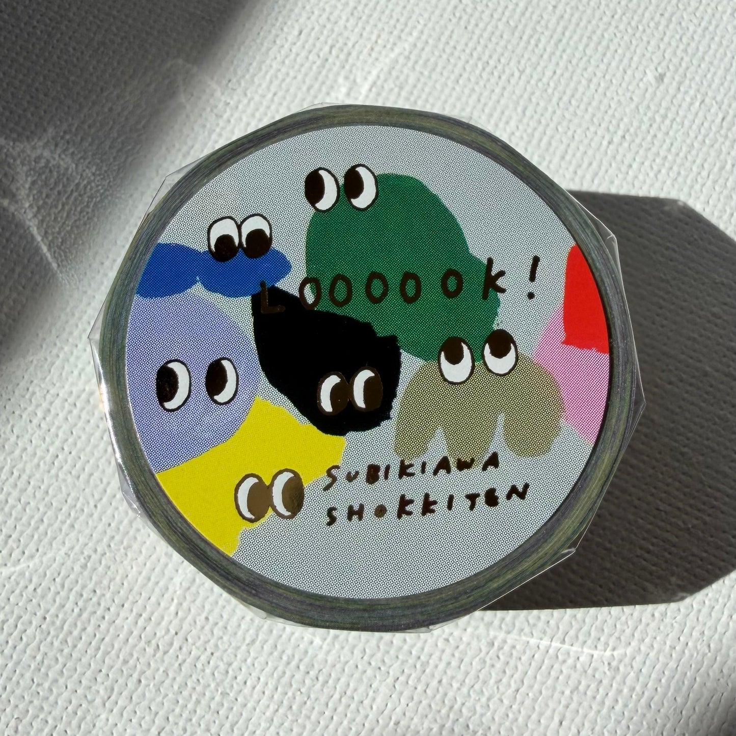 Subikiawa LOOOOOK Googly Blob Foil-Stamped Washi Tape