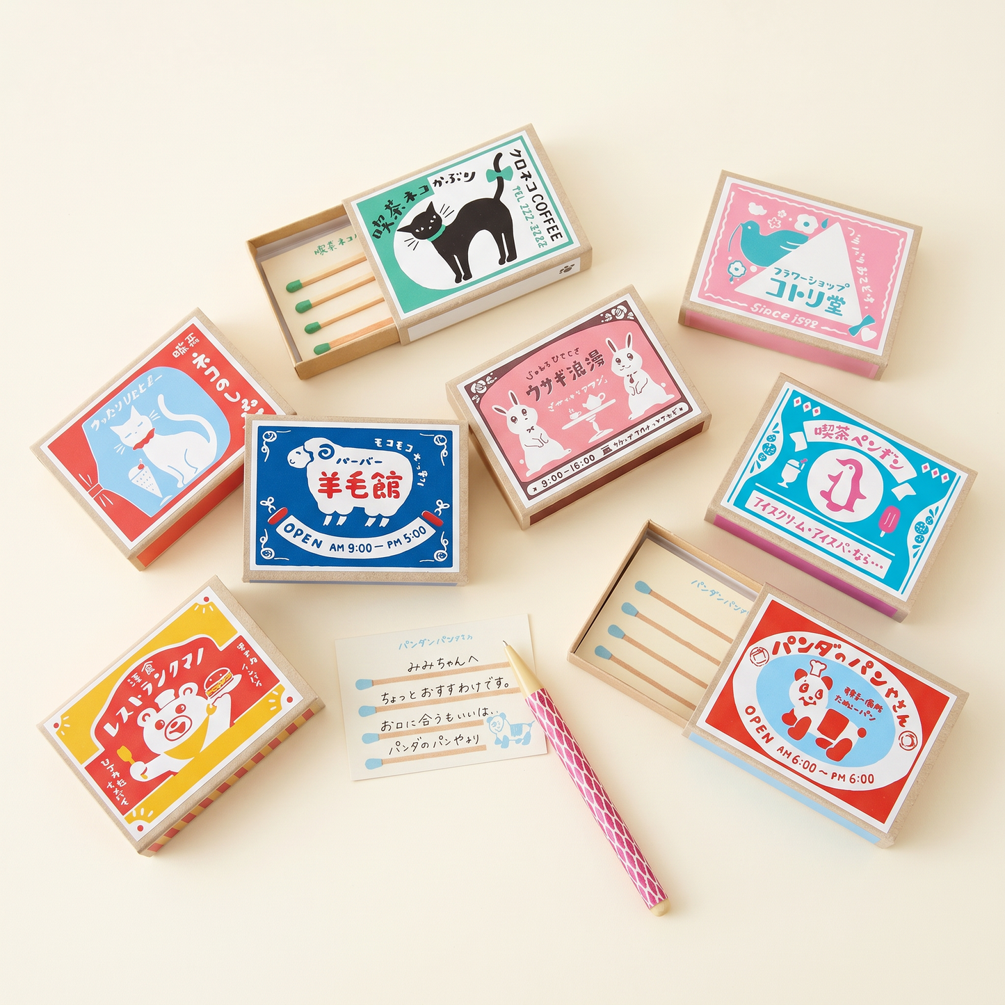 Cute Mini Memo Notepad in a Matchbox