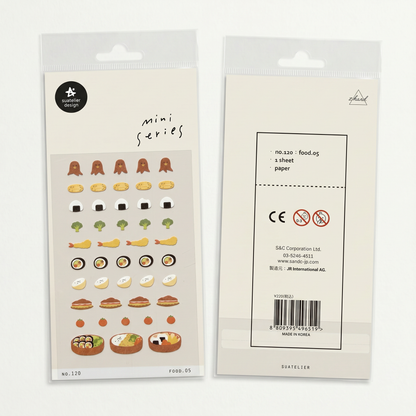 Mini Food Stickers Food #5 Sticker Sheet