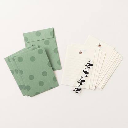 Panda Letter Paper & Envelope Set with Stickers