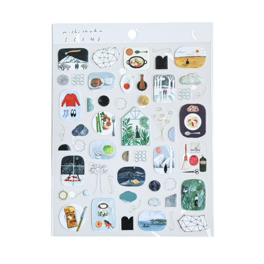 Nishi Shuku SCENE Clear Sticker Sheet