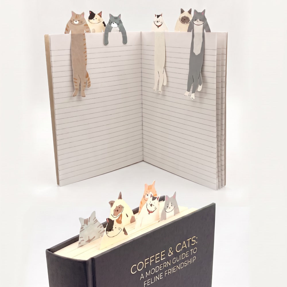 Dangling Cuddle Cat Japanese Bookmark