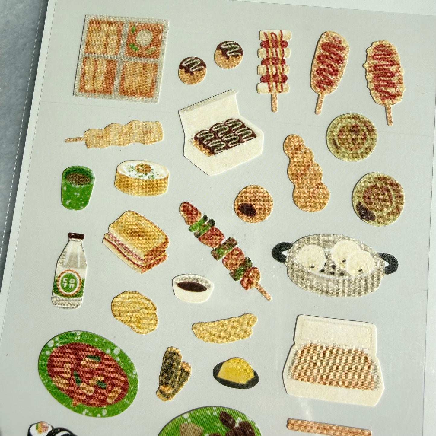 Street Food Journaling Sticker Sheet