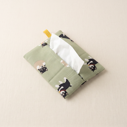 Black Shiba Inu Pocket Tissue Case