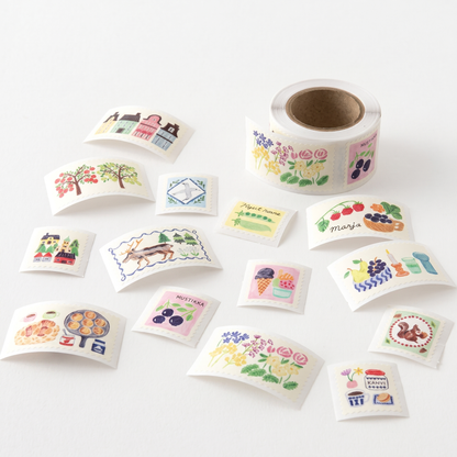 Yuru Log Journal Sticker Roll - Stamps