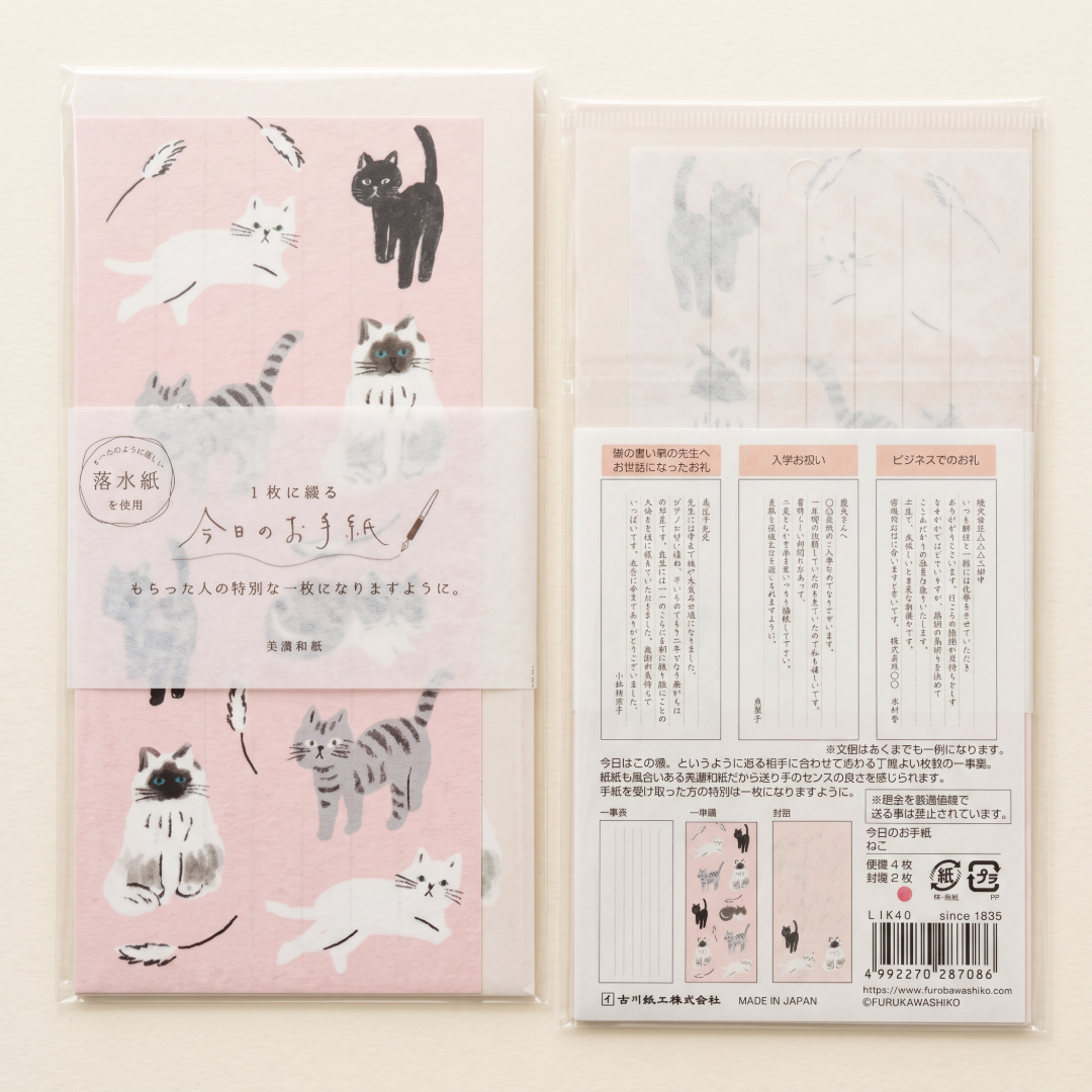 Cat Letterhead & Envelopes Writing Set