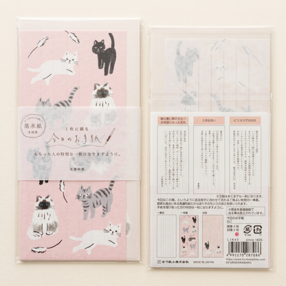Cat Letterhead & Envelopes Writing Set