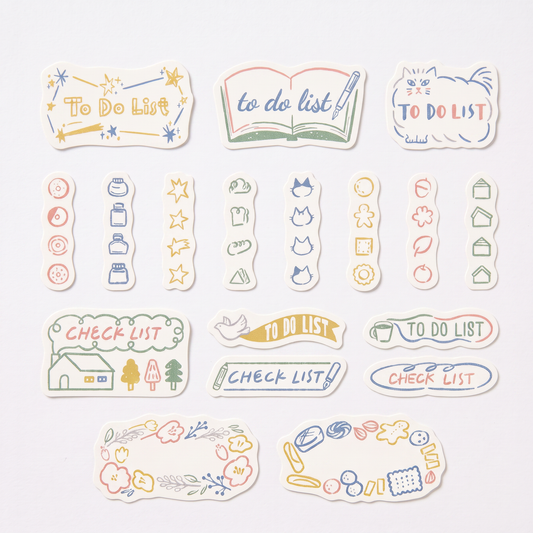 Yuru Log Journal Sticker Roll - To Do List