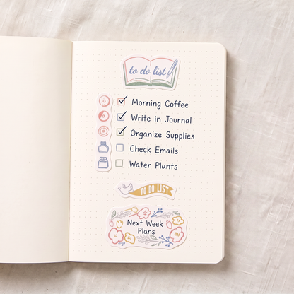 Yuru Log Journal Sticker Roll - To Do List